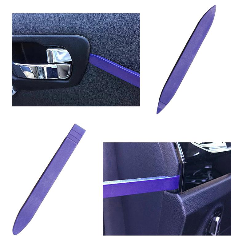 5-Piece Car Stereo and Interior Panel Removal Tool Set - 6" Clip Pry Tool & 4-Piece Plastic Pry Bar