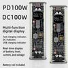 PD 100W Super Fast Charging Power Bank Case 8-Cell 21700 Battery Holder for Mobile Phone Power Supply High-Brightness LED Light