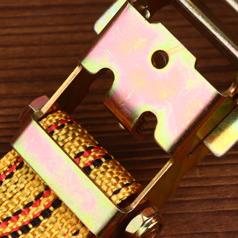 Heavy Duty Ratchet Tie Down Straps 2/3/4/6 Meter Long Double Hook Lashing Belt For Truck Cargo Securing Transport Binding