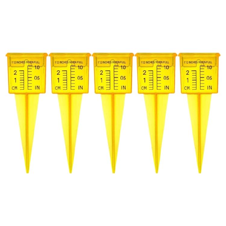 

Garden Rain GaugeTransparent Inserted Rain Gauges Equipment for Garden Yard 1
