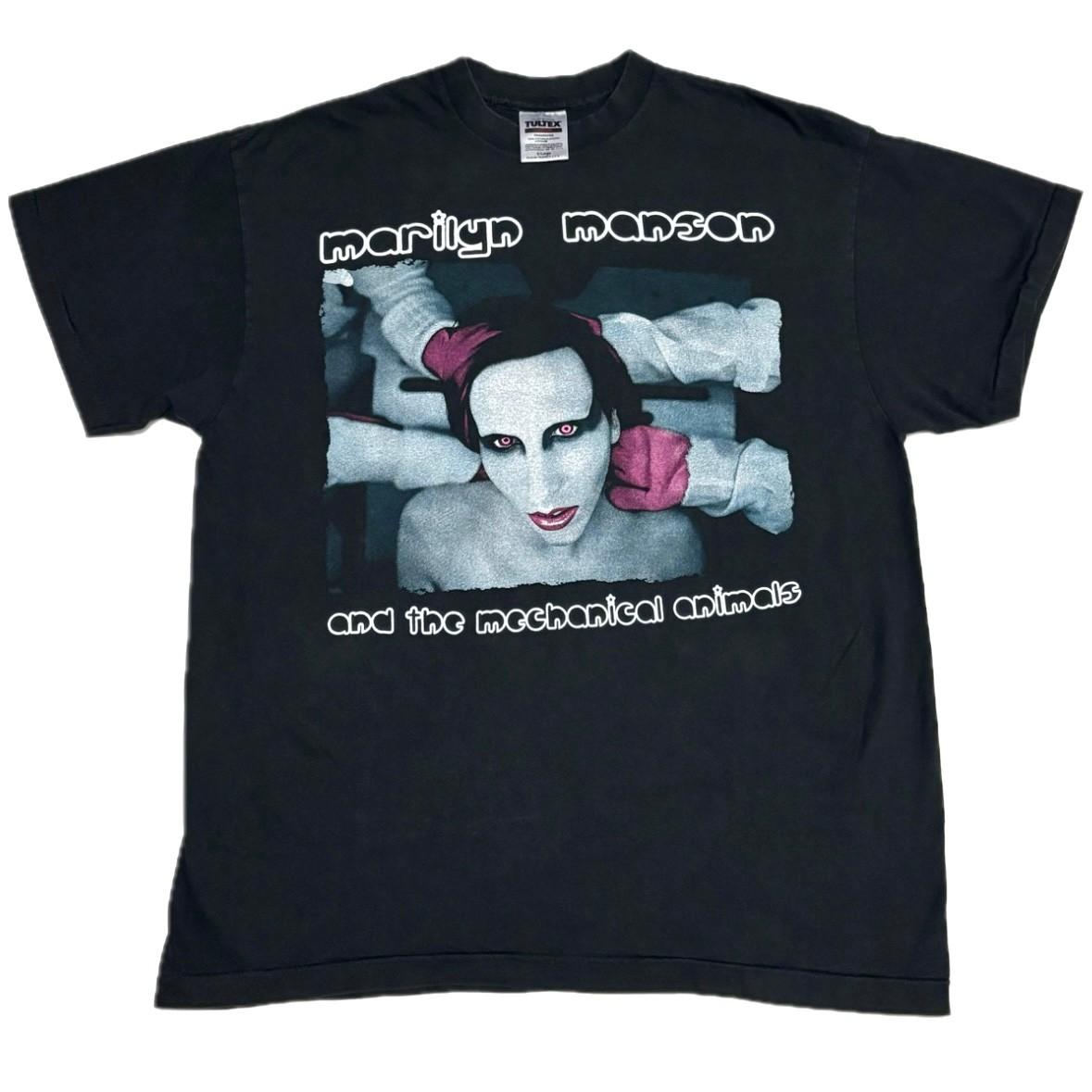 Vintage Marilyn Manson Mechanical Animals 1999 Size XL 90s Band T-Shirt REPRINT M