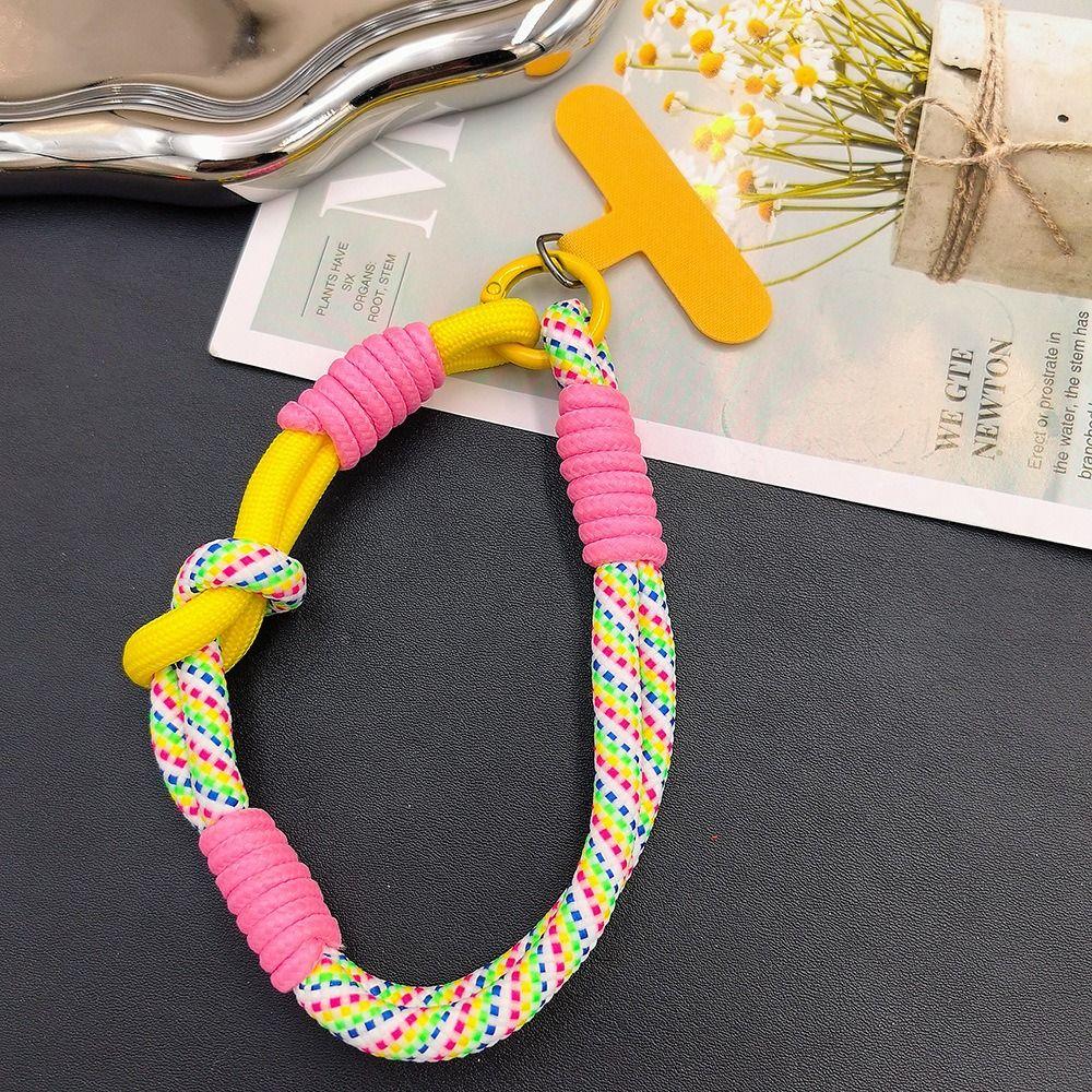 Anti-lost Braided Phone Lanyard Handwoven Hanging Cord Camera Hanging Rope  Phone Charm Accessories