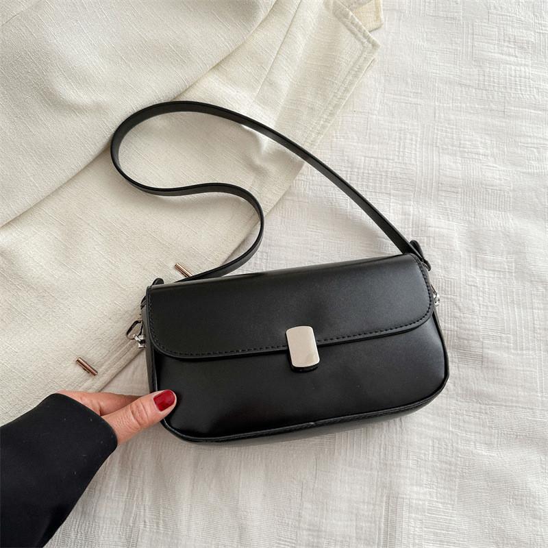

Stylish Small Square Bag For Women Trendy Korean Casual Handbag In Black White Red Khaki чёрный