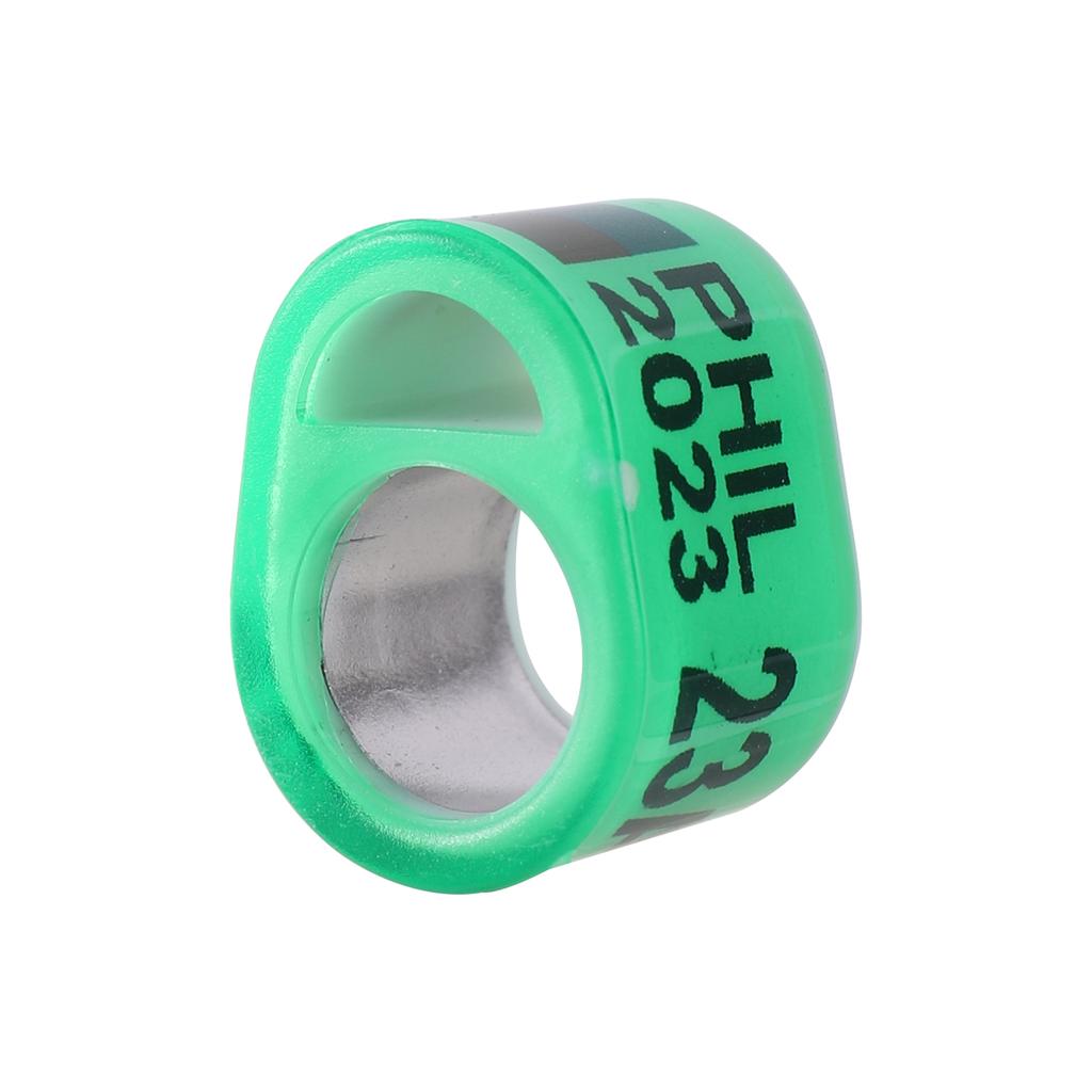 12Pcs PHIL 2025 Multicolor Pigeon Rings Racing Pigeon Outdoor Training Rings ID 8mm Pet Bird Parrot Foot Ring Bird Supplies