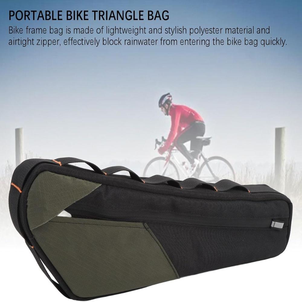 Triangle Bike Frame Bag Easy Install Bike Storage Bag Durable Cycling Frame Bag Bike Commuting