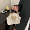 Xiaoxiangfeng Pearl Handbag Women's 2025 New Korean Version Fashion Niche Shoulder Bag Crossbody Clip Shell Bag