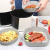 Foldable Air Fryer Silicone Mould Reusable Air Fryer Basket Food Safe Non Stick Air-Fryer Kitchen Accessorie Cooking Tool