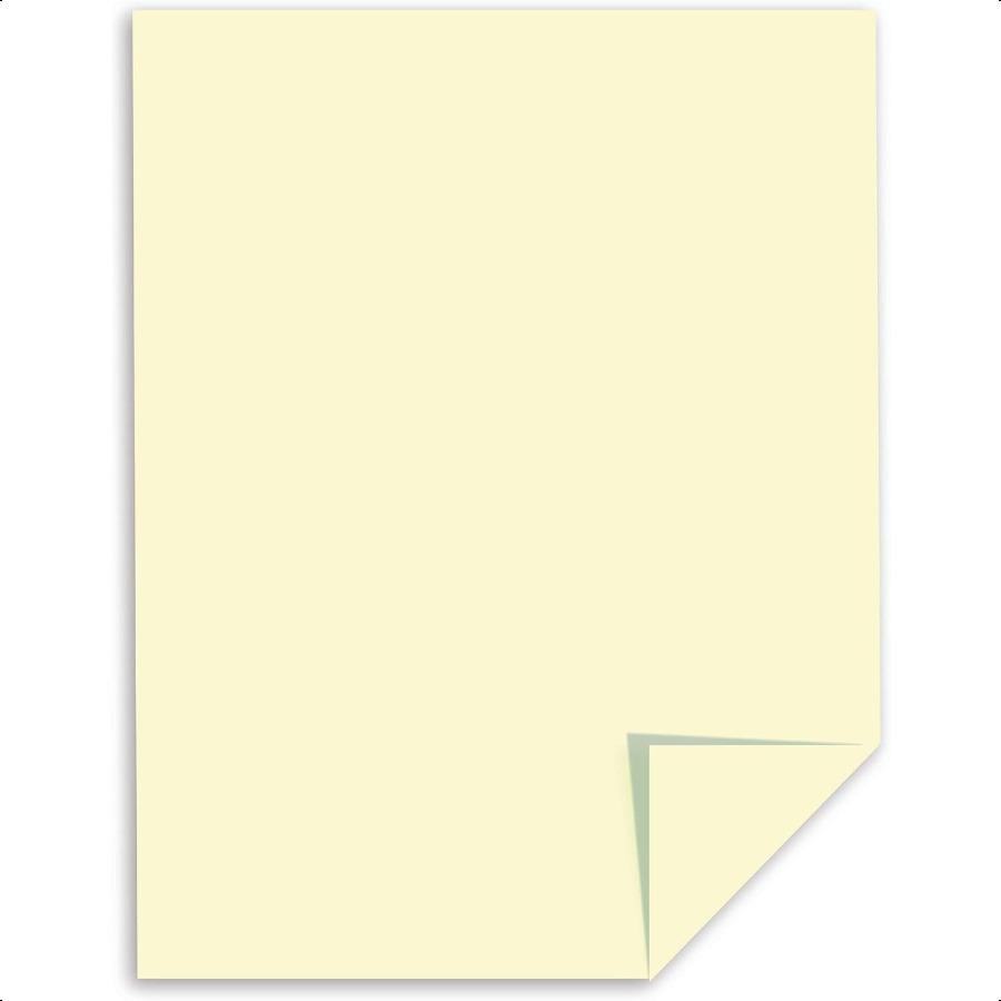 

® 1% Хлопок Резюме Бумага 8 1 2 x 11 24 фунта 1% Переработанная Слоновая кость Пачка из 1 United States