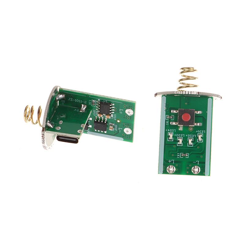 Flashlight Parts Switch Circuit Board 3.7V Type-C Micro Usb Charging Port Led Driving Board With Charge Protection