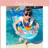 Eco-friendly Pvc Thick 21 Silk Children Inflatable Swim Ring With Sponge Bottom Motorboat Steering Wheel For 1-5 Year Olds