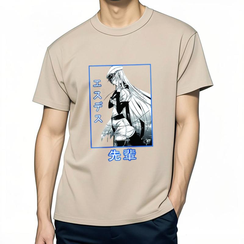 Anime Akame Ga Kill Printed Oneck Shirts Funny Comfortable Tshirt Casual Cotton Brand Daily Fashion Tee Tops Man Basic Tee