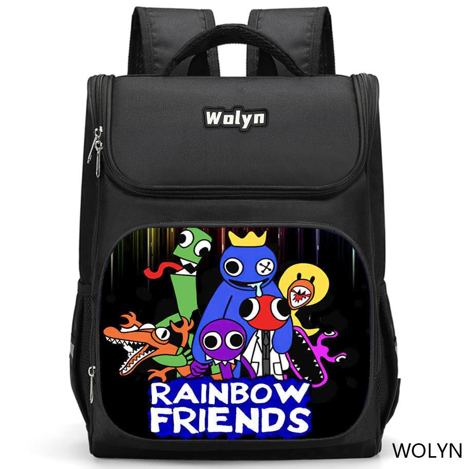 Zaino Rainbow Friends, Di Alto Valore, Casual, Resistente all'Usura, Grande Capacità, Protezione della Colonna Vertebrale e Anti-Gobba, Uno Zaino Leggero Indispensabile