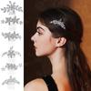 Elegant Zirconia Bridal Hair Comb with Rhinestones - Luxurious Floral Design for Weddings and Evening Gowns