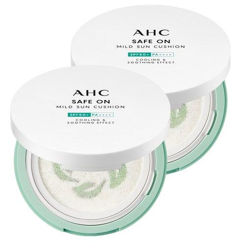 AHC Safe On Mild Sun Cushion SPF50+ PA++++ Mild Mineral UV Protection 25g x 2