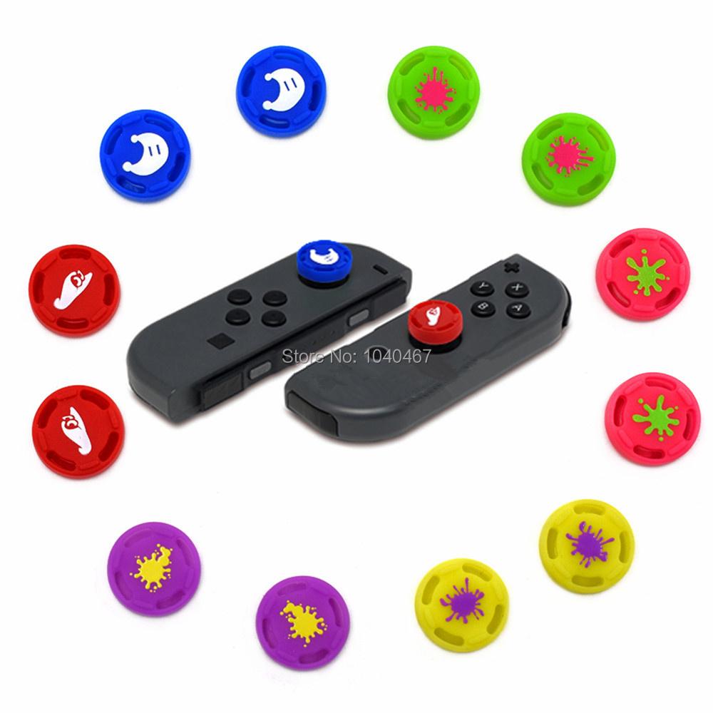 4pcs Silicone Analog Joystick Grips for Nintend Switch JoyCon Controller Thumb Sticks Cap for Switch Lite Cover Accessories