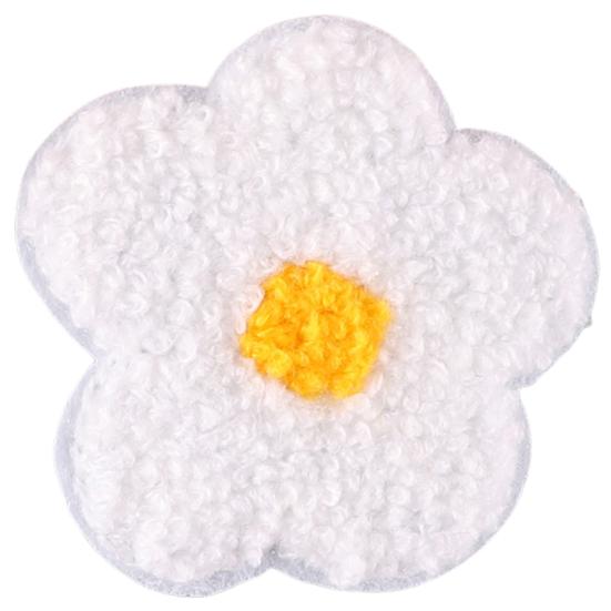 Embroidery Patch Plush Design Bright Color Decorative DIY Colored Floral Cloth Patch Cheongsam Badge for Gift