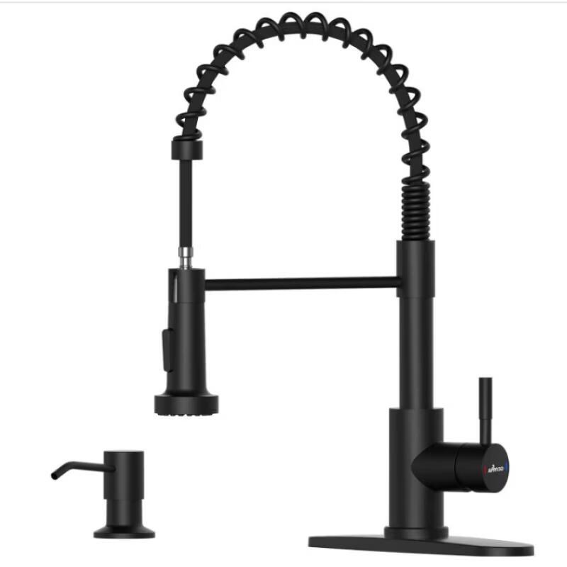 Handon Pull-Out Kitchen Faucet with Soap Dispenser