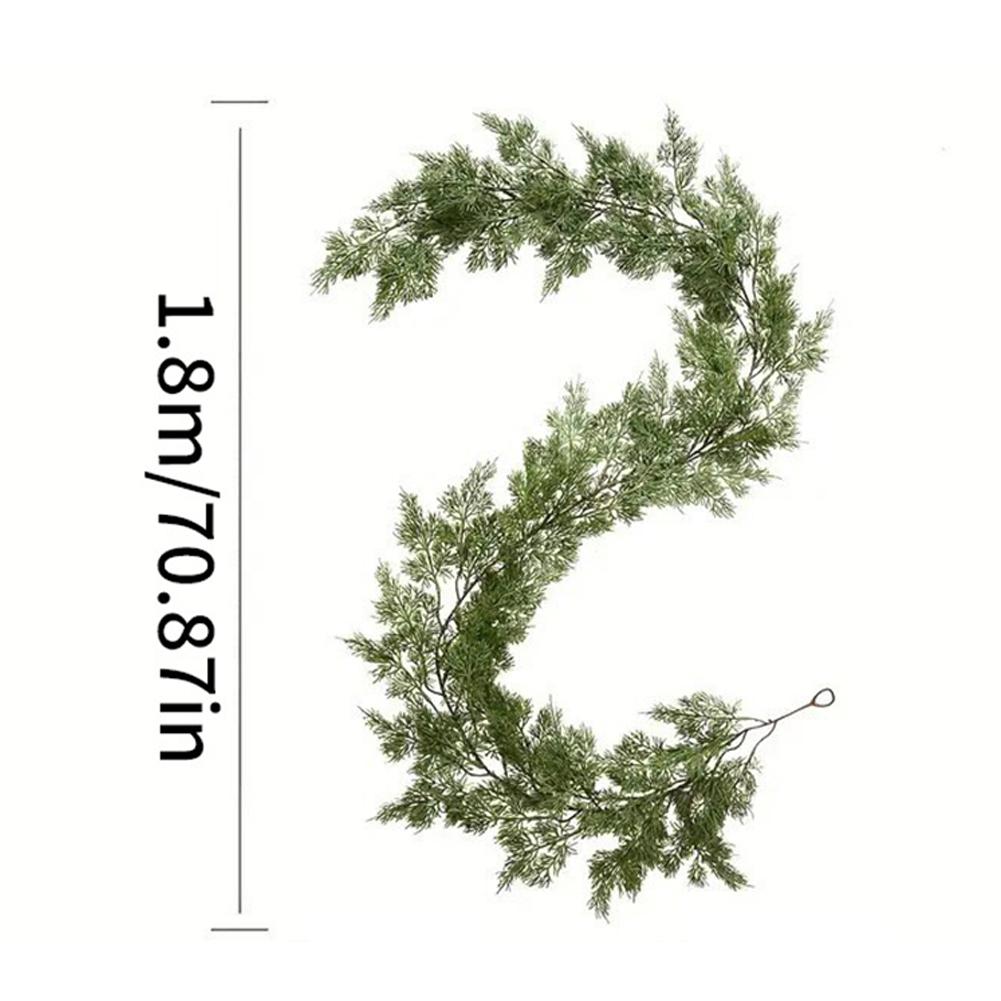 180cm Girlande Weihnachtsdekorationen Für Zuhause Esstisch Kaminvorbau Veranda Winter Weihnachtsdeko Wandbehang Treppenschmuck