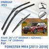 3 STK For Subaru FORESTER MK4 2013-2018 26" 17" 14" Viskerblader foran bak Frontrute Vinduskutter Tilbehør 2014 2015 2016 2017 2018
