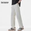 Mark Fairwhale Men's White Straight Loose Jeans