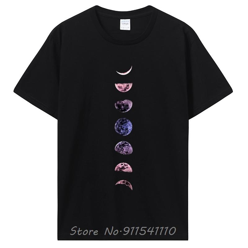 Universe Planets Print T-shirt Men's Clothing Casual Cotton Tops Tees Fitness T Shirt Oversized