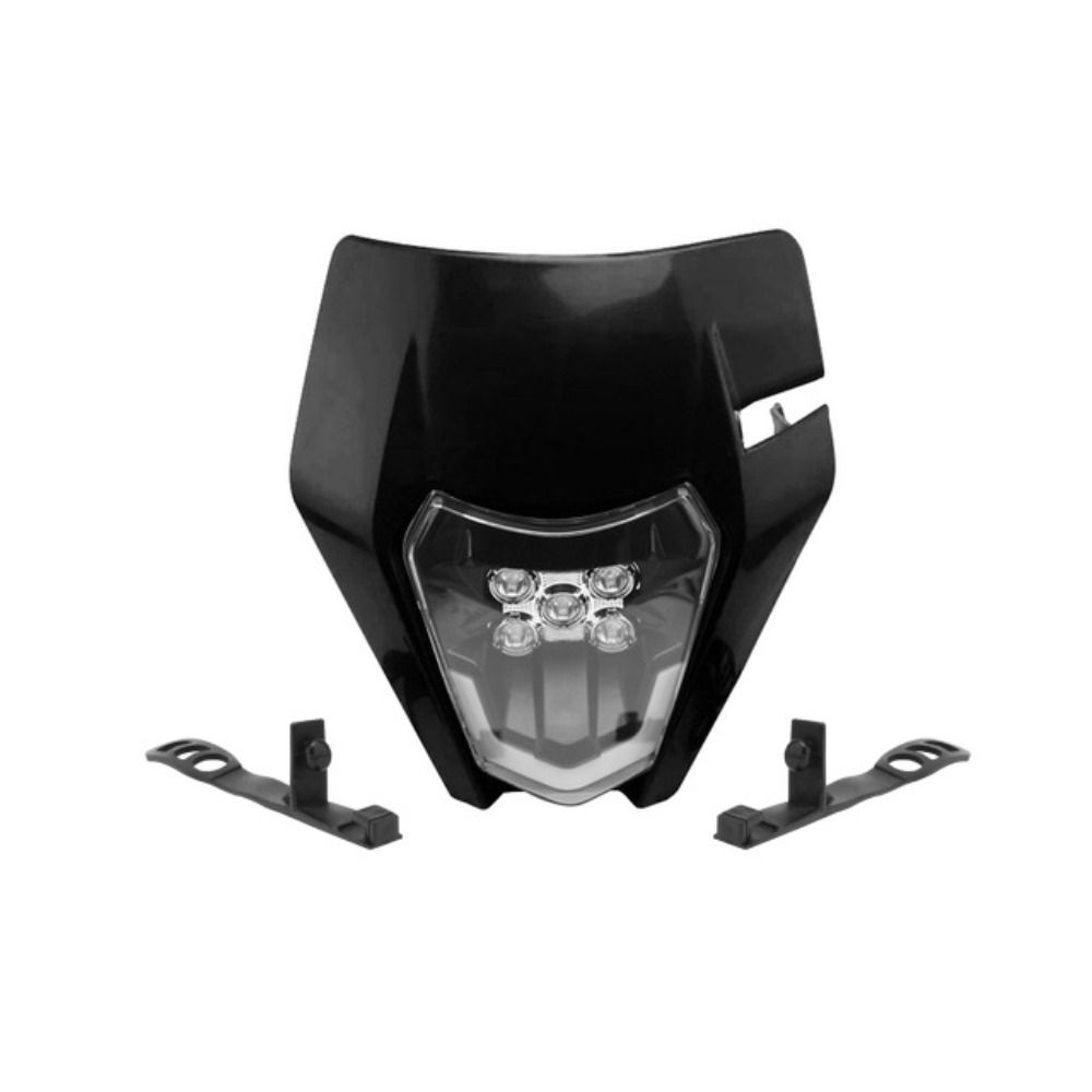 For KTM Motorcycle Headlight Plate 12V/5A Motocross Enduro Mask Motocross Headlamp  Outdoor