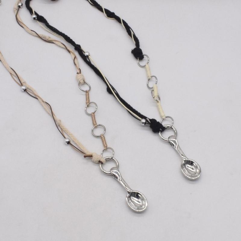 Vintage Style Spoon Pendant Necklace Modern Spoon Pendant Necklace in a Vintage Style Unique Clavicle Chain Accessory