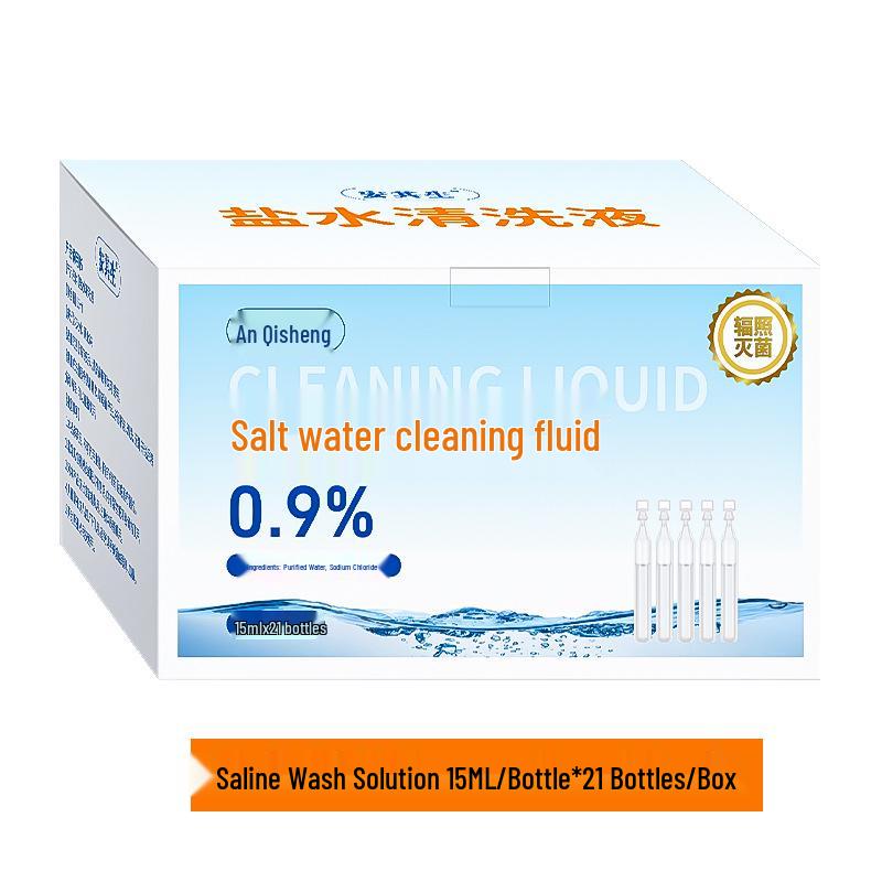 Физиологический раствор 0,9% Anqi Sheng для очищения носа у детей