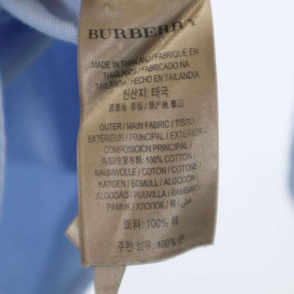 Burberry Long Sleeve Oxford Shirt S Blue Men's Used