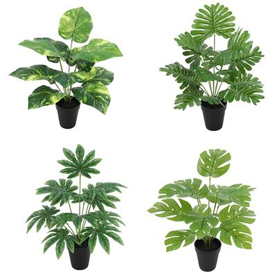 Simulation Plant Potted Ornament Artificial Turtle Leaf Green Tree Branch Plants