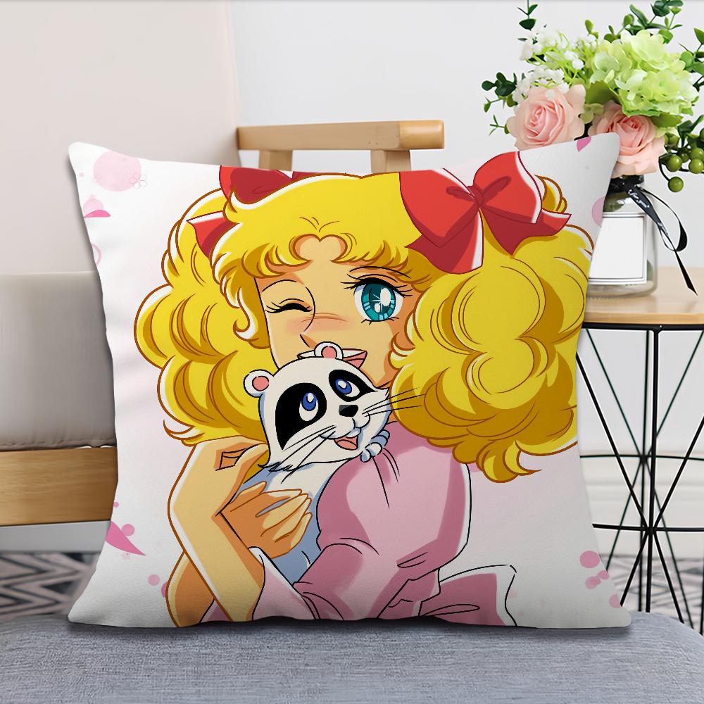 Soft Comfortable Candy Pillow Anime Caeroon Case for Cute Sofa Living Room Home Office Decor Protective Candy Sweet Covers