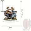 Wedding Anniversary Cake Topper Gifts for Anniversary Cake Decorating Wedding - 2D Flat Acrylic Desktop Ornament, Wall Decor Art