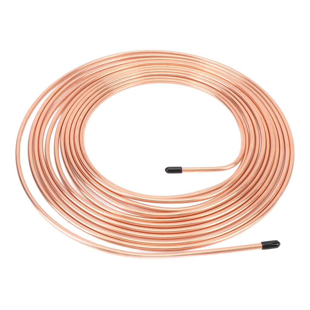 3 16inx25Ft Brake Line Tubing Kit Alloy Flexible Brake Line Replacement Coil Roll and Fitting Kit for Vehicle