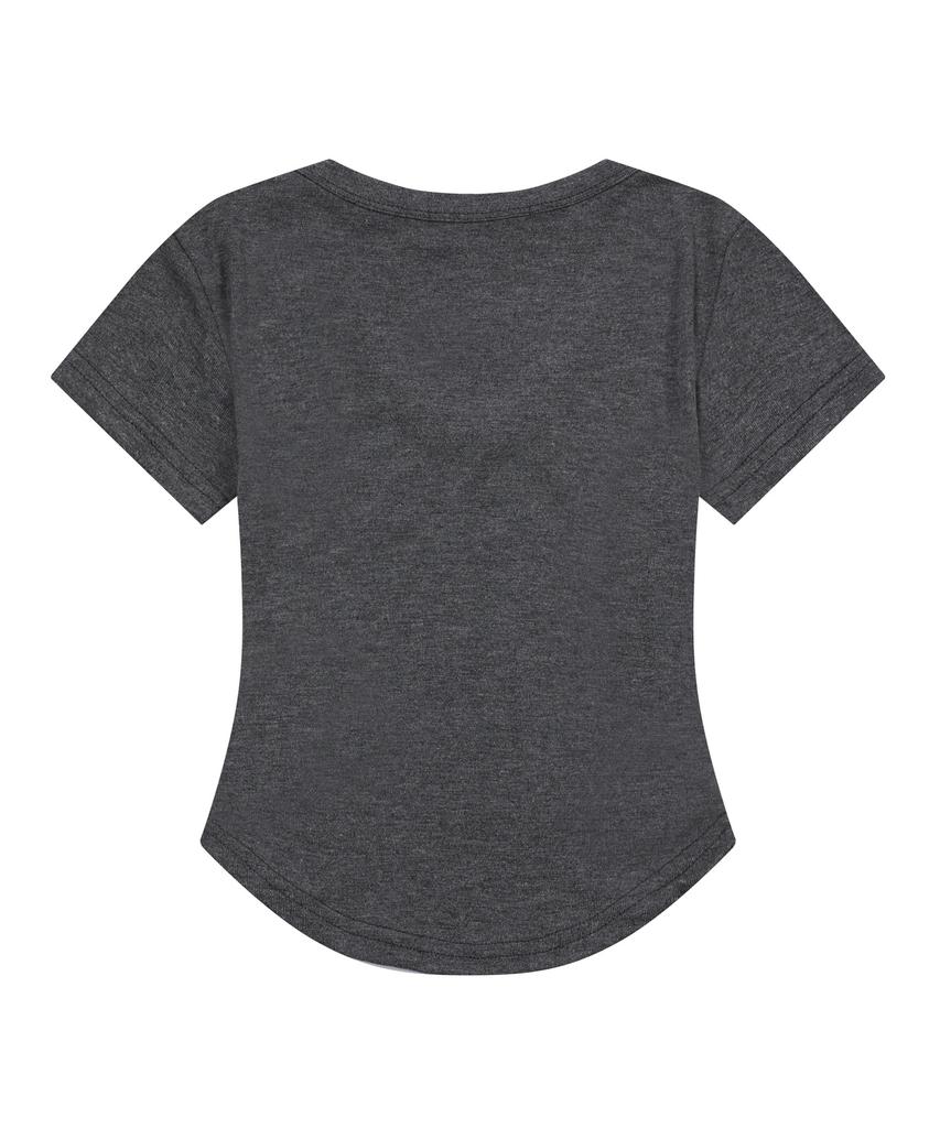 Mucent Bellin V-Neck Cropped Rolled Short Sleeve T-Shirt (5 Colors)