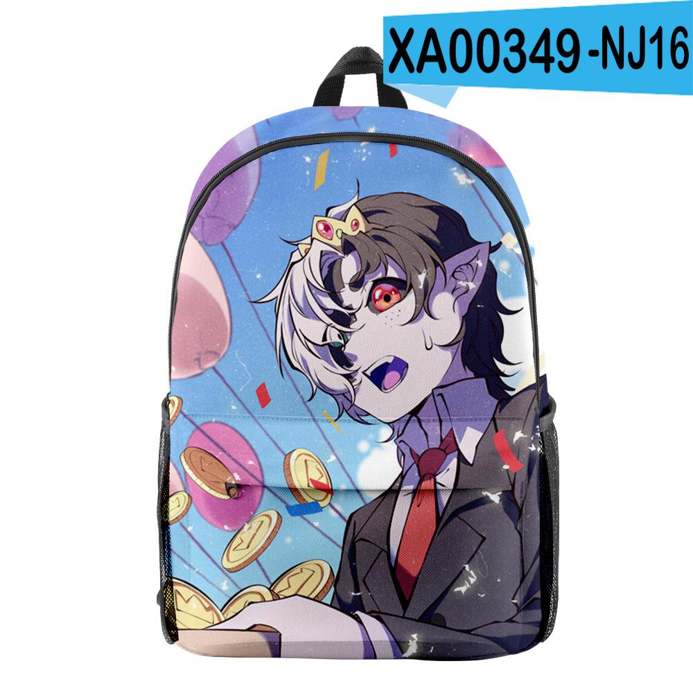 Classic Peculiar Novelty Cool Ranboo Pupil Bookbag Notebook Backpacks 3D Print Oxford Waterproof Boys/Girls Travel Backpacks