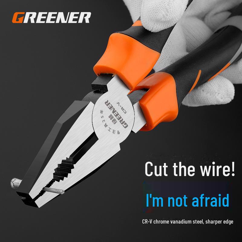 Green Forest 8-Inch Multi-Function Wire Cutters & Pliers – Industrial-Grade Hand Tool for Electricians
