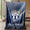 Personalisierbare Flanell-Kuscheldecke, Leichte Gemütliche Bett-Sofadecke FC Zürich