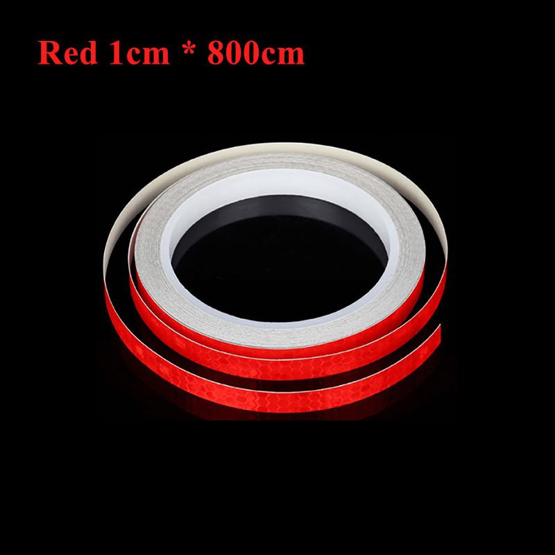 

Светоотражающая лента для обода мотоцикла, наклейки на колеса, 1 см*800 см, виниловые предупреждающие наклейки для автомобиля, декор для стайлинга мотоцикла, аксессуары