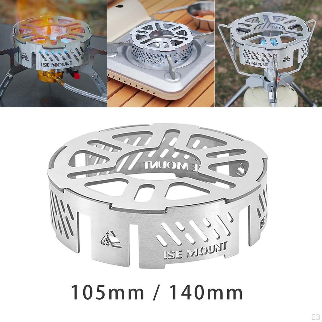 Camping Stove Windscreen Gas Windshield Stainless Steel Wind Screen for Hiking