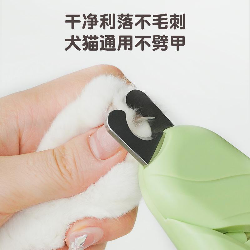 New pet nail clippers pet attractive force led photo blood clipping cat nail clippers dog cat pliers scissors