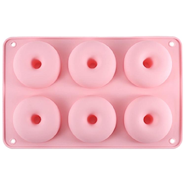 Nonstick Doughnuts Pans 6 Cavity Dessert Cake Silicone Molds Kitchen Baking Biscuits Molds Muffins Cupcakes Making Tray