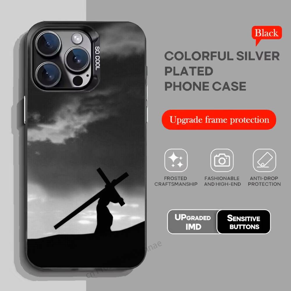 Bible Jesus Christian Cross Phone Case for iPhone 15 16 Pro Max  Air SE 11 13 Pro 14 Plus 12 11Pro 15Pro Max 16e Cover