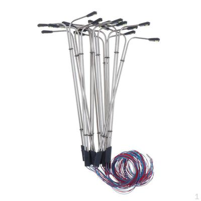 10 ks Pouliční lampa Pouliční lampa Zahradní lampy pro železnici, 1:100
