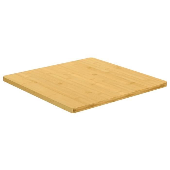 VidaXL Dessus de table 50x50x1,5 cm bambou 352693