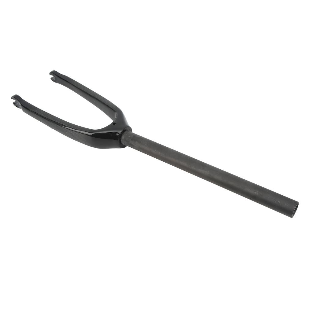 Mountain Bike Carbon Fiber Front Fork Folding Bike Fork 16in 305 Flat Disc C Brake Straight Tube Quick Release 3K Glossy