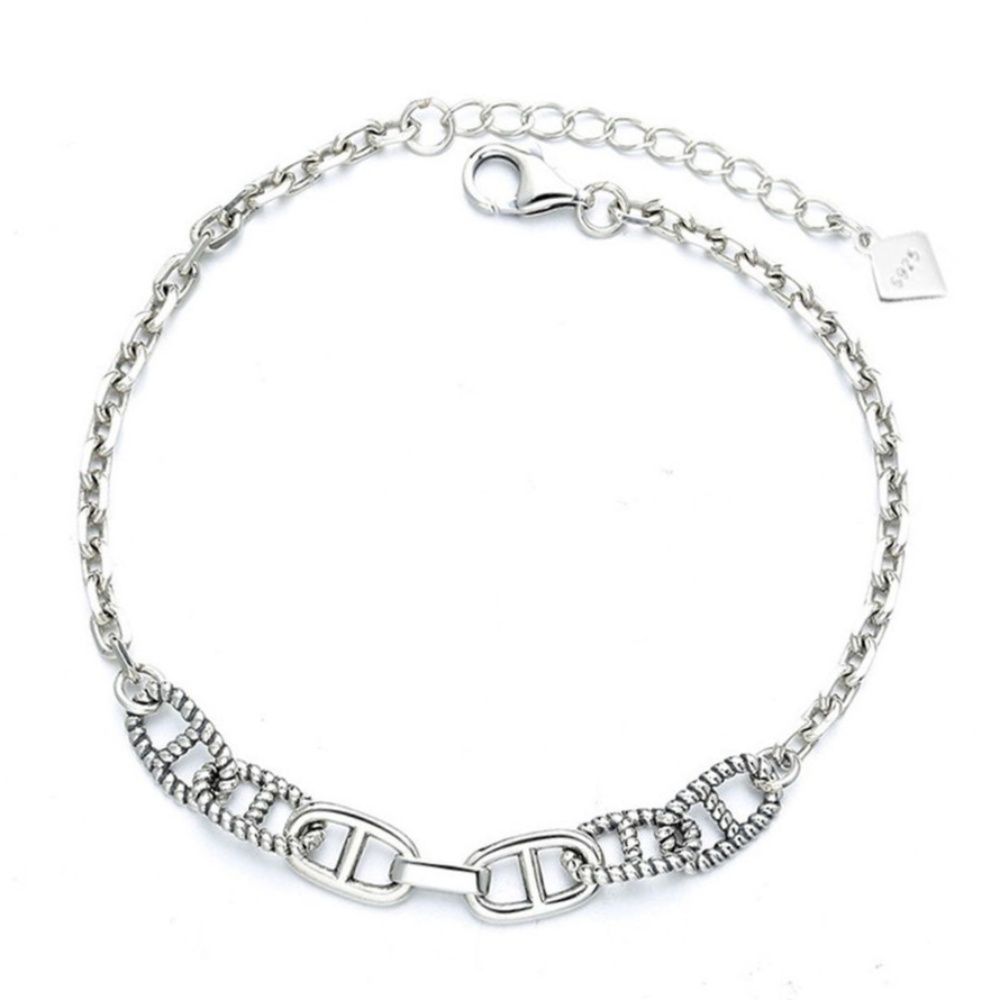 Silver Ball Bangle Gift Women's All Styles Daily Bracelet