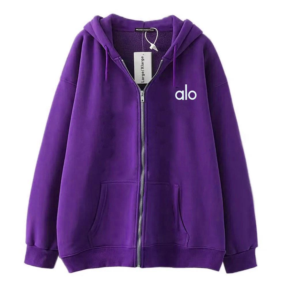 Cross-border Embroidered Zipper Hoodie with Drop Shoulder and Kangaroo Pocket
