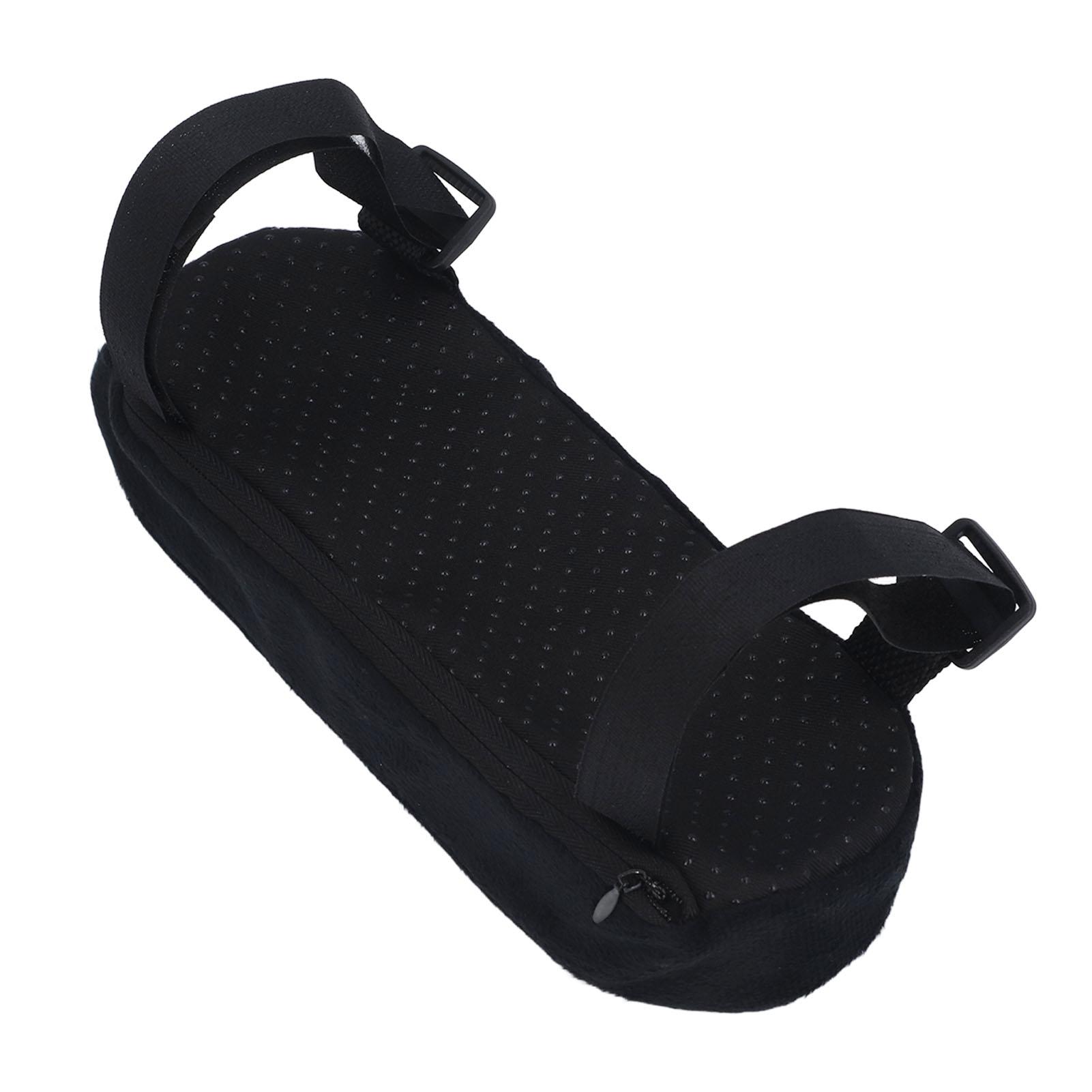 

4 шт. Накладки на подлокотники стула Чехлы Мягкий поролон Регулируемый ремешок Многофункциональная подушка для локтя стула Локоть чёрный