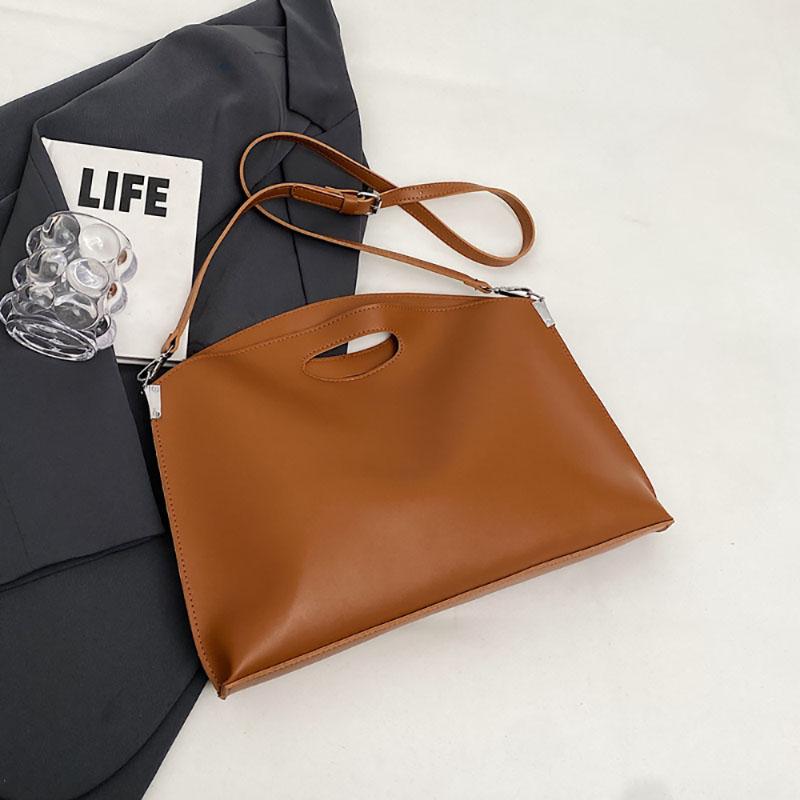 All-Matching Large Capacity Handbag For Women  New Fashion Shoulder Bag PU Leather High-End Texture Briefcase Crossbody Pack