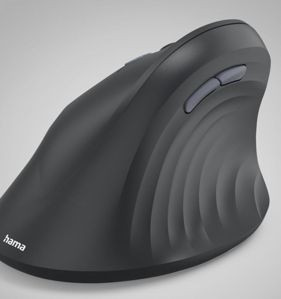 ergonomic multi-device mouse EWM-600 black left